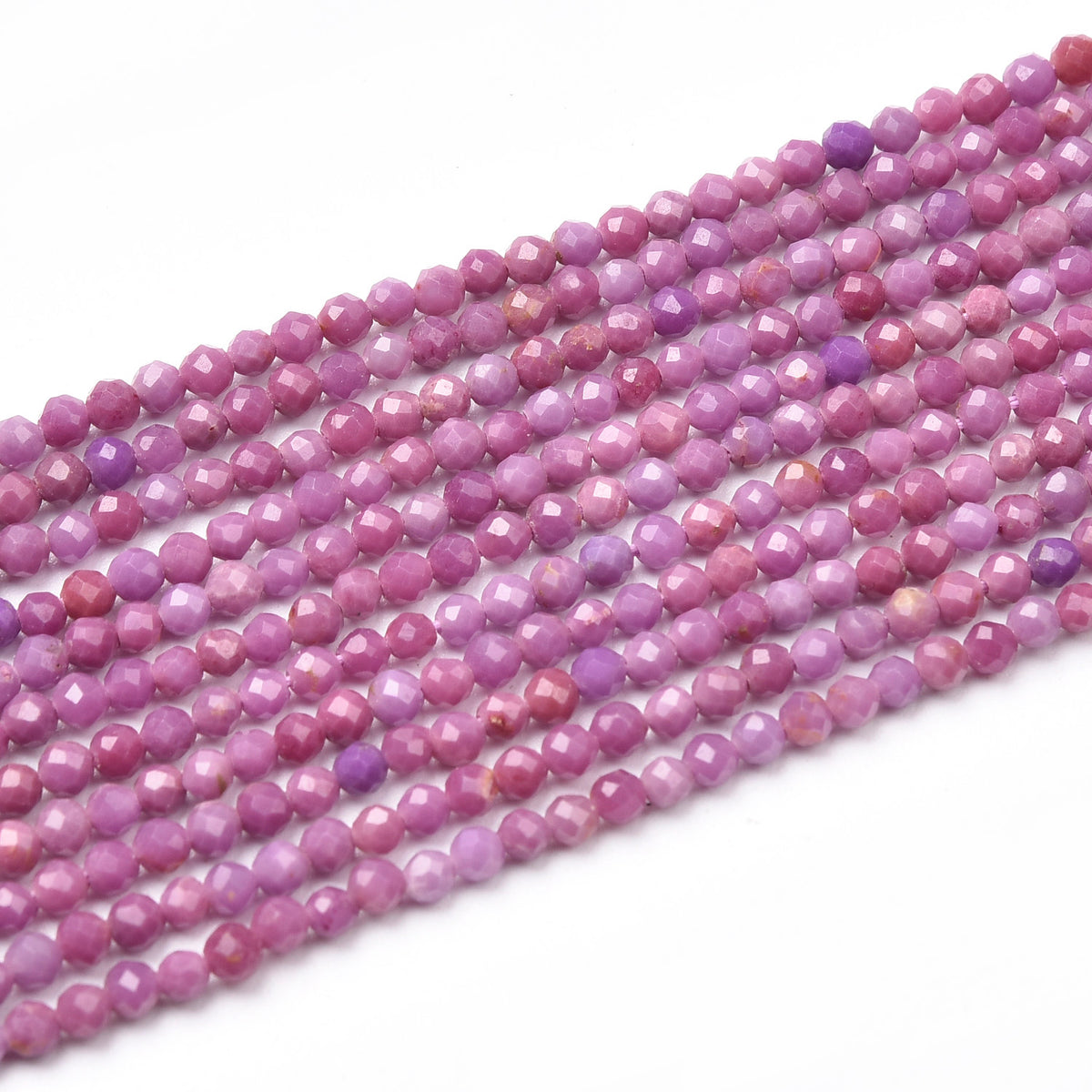 Pink / Purple Phosphosiderite Beads Strand