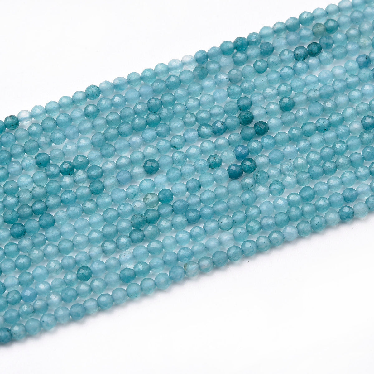 Blue Apatite Beads Strand