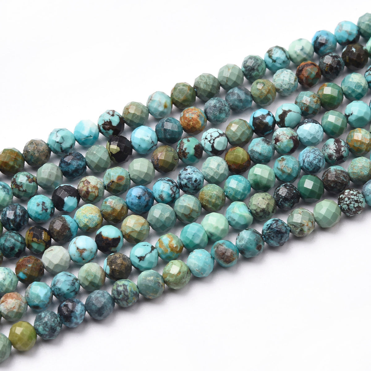 Blue / Black Spot / Green Tuquoise  Beads Strand