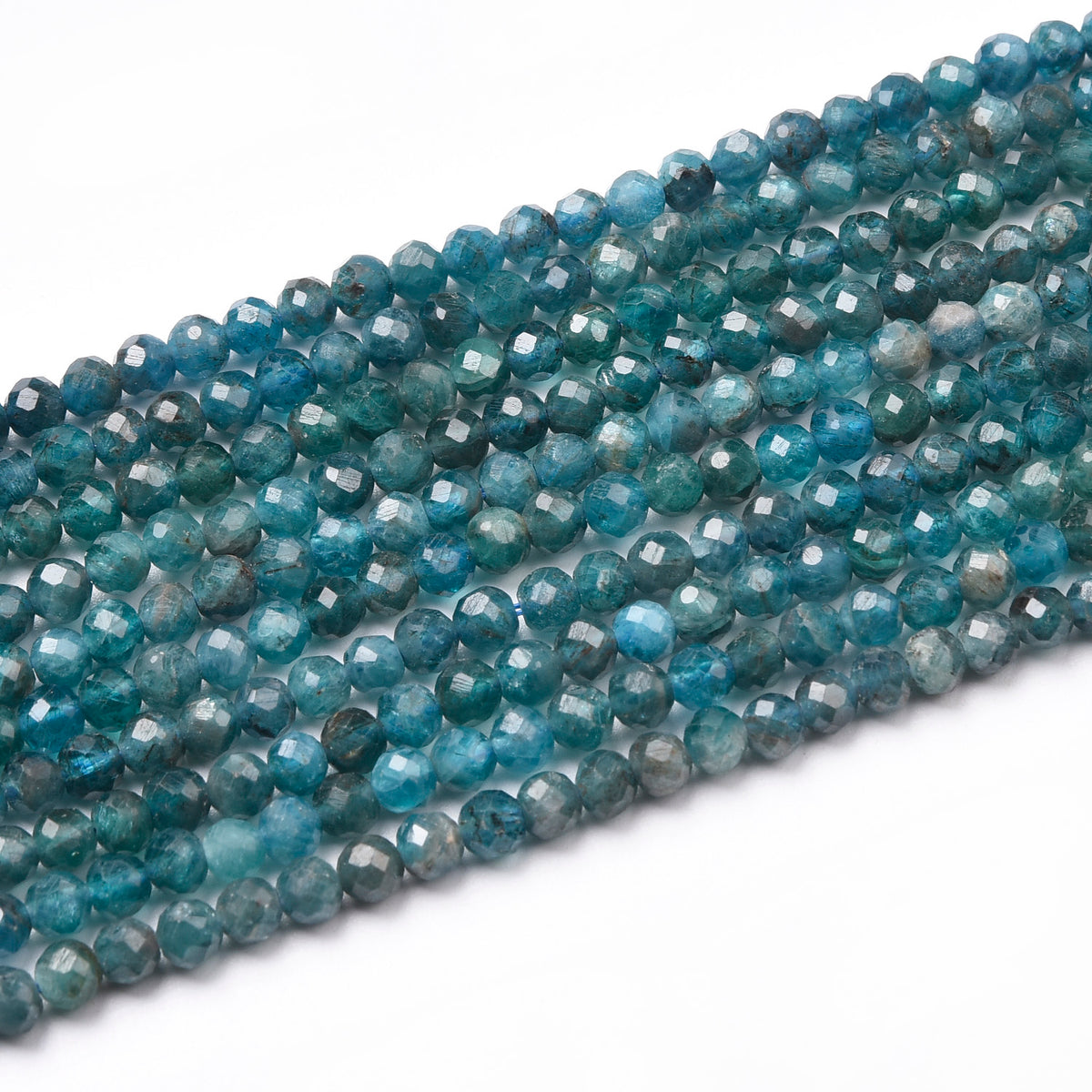 Blue Apatite  Beads Strand