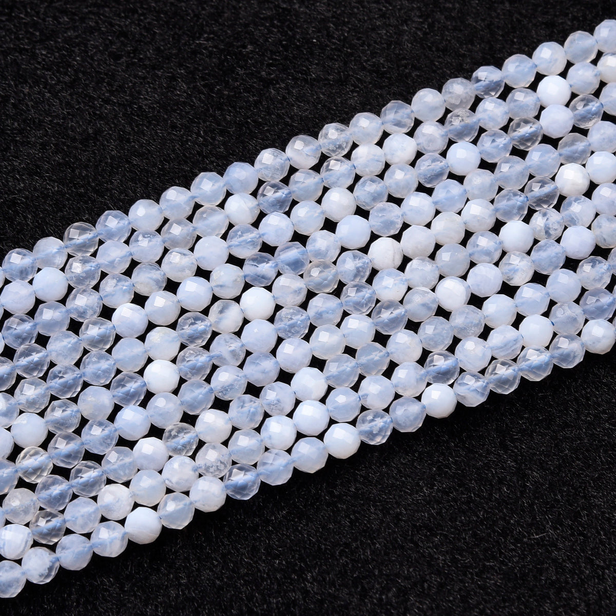 Blue Lace Agate Beads Strand