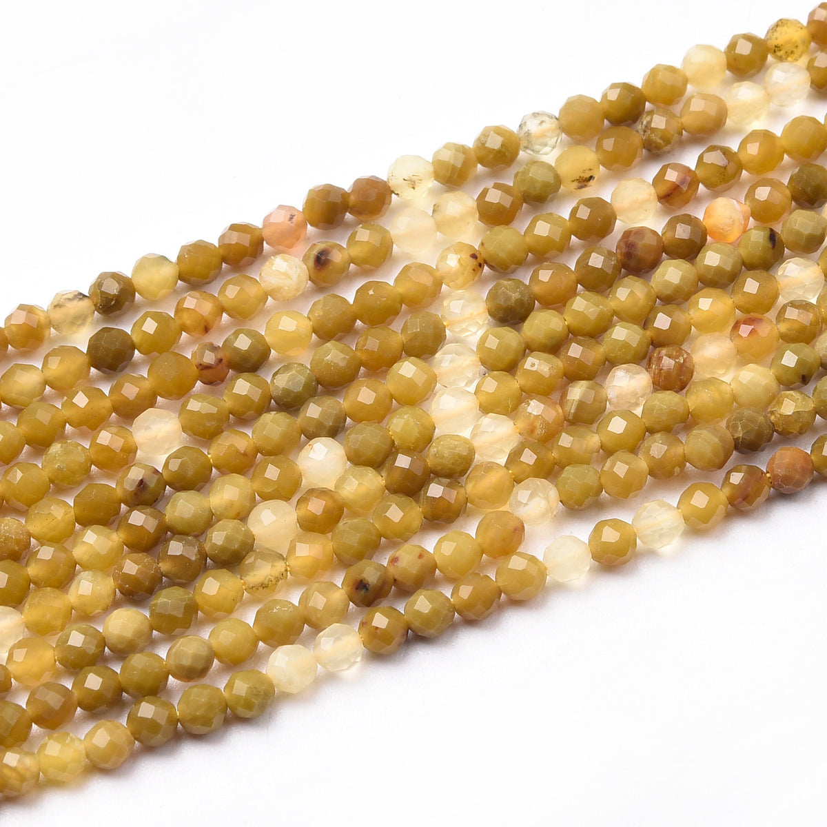 Yellow Opal  Beads Strand