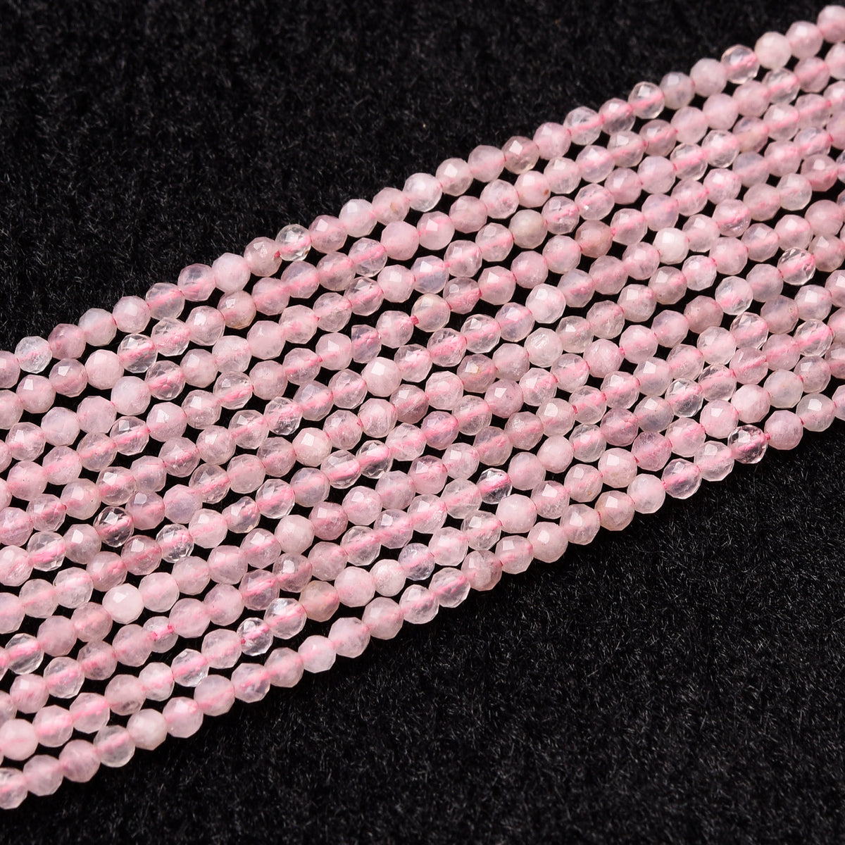 Pink Quartz  Beads Strand