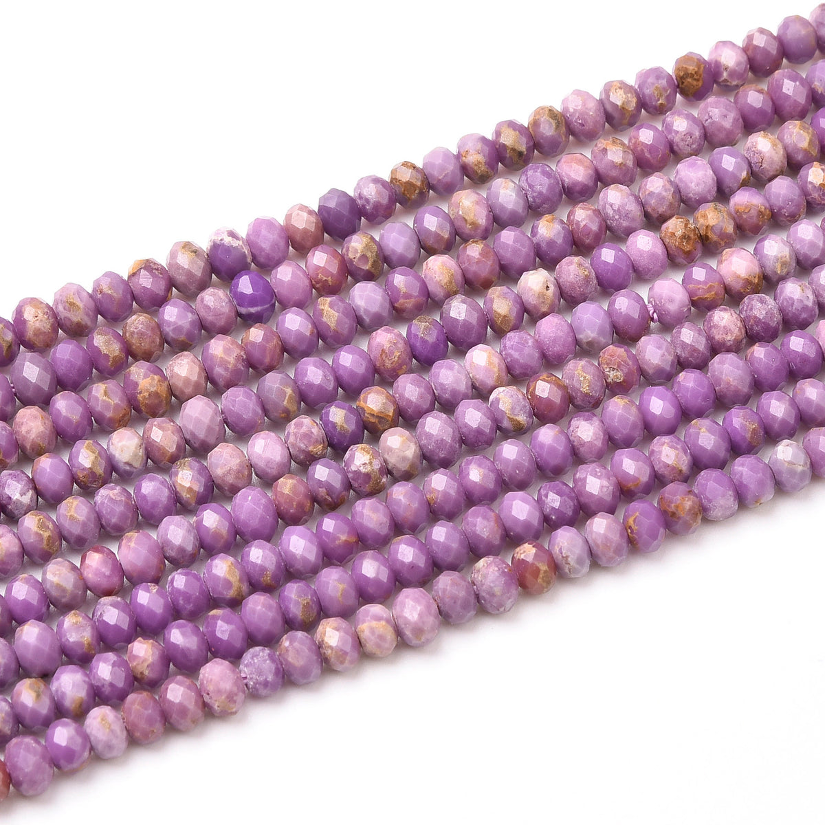 Purple Phosphosiderite Beads Strand