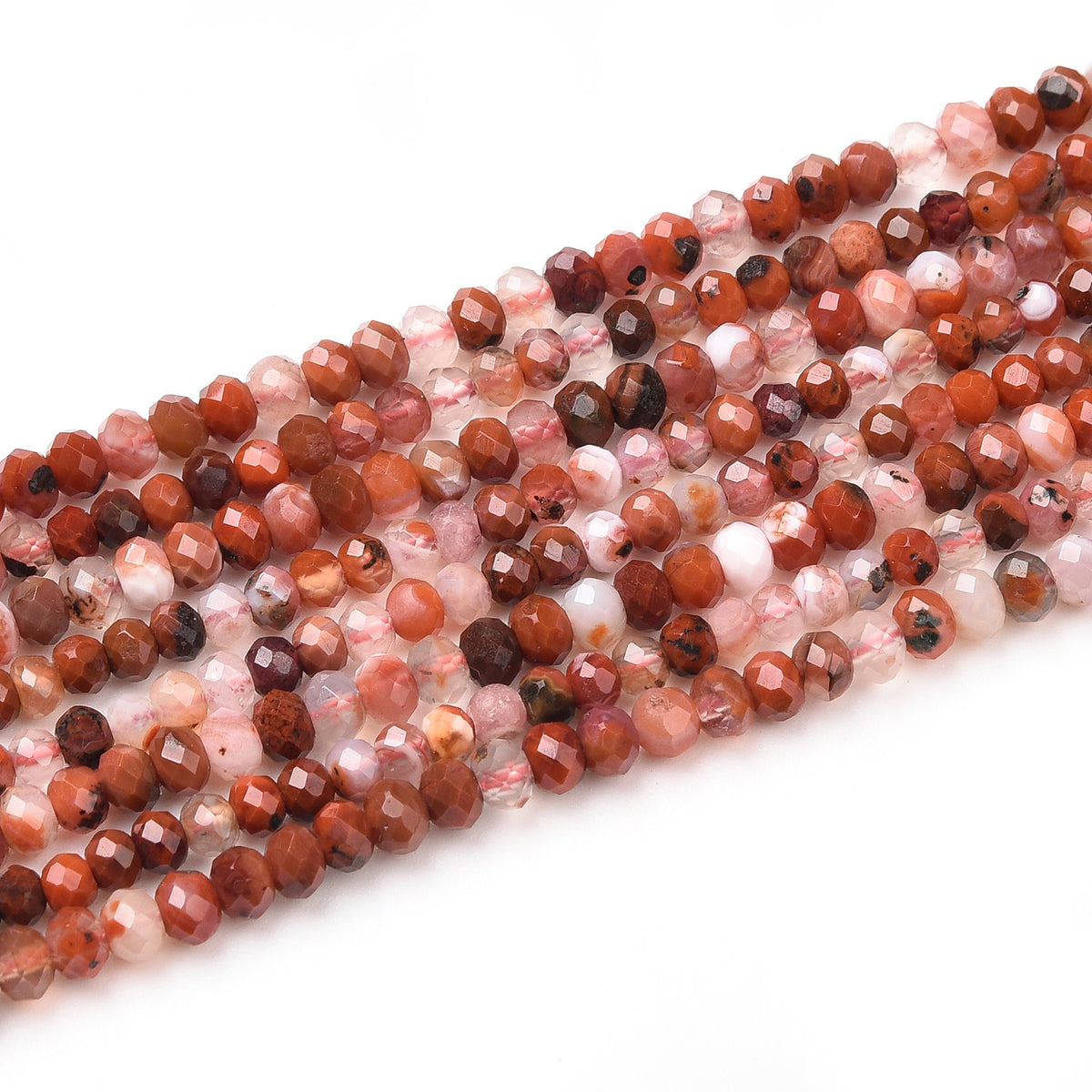 Red Agate Beads Strand