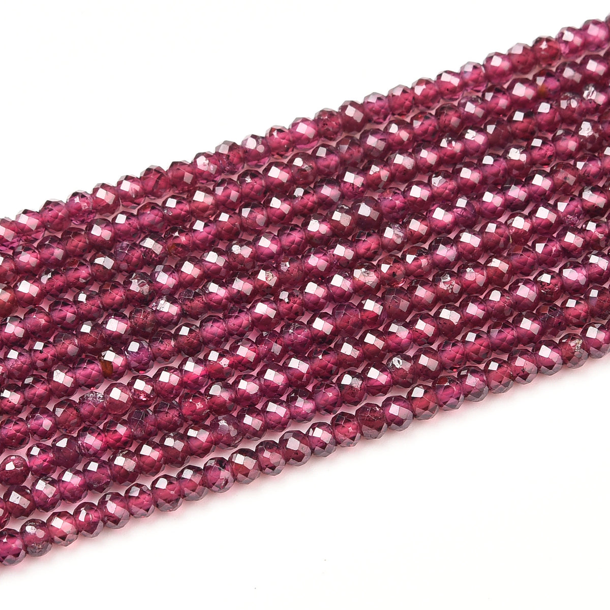 Light Red Garnet Beads Strand