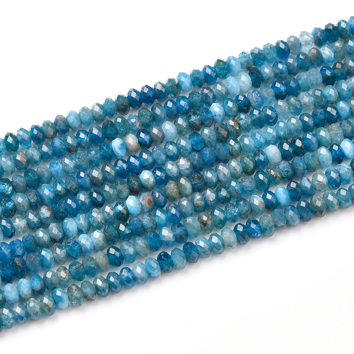 Blue Apatite Beads Strand