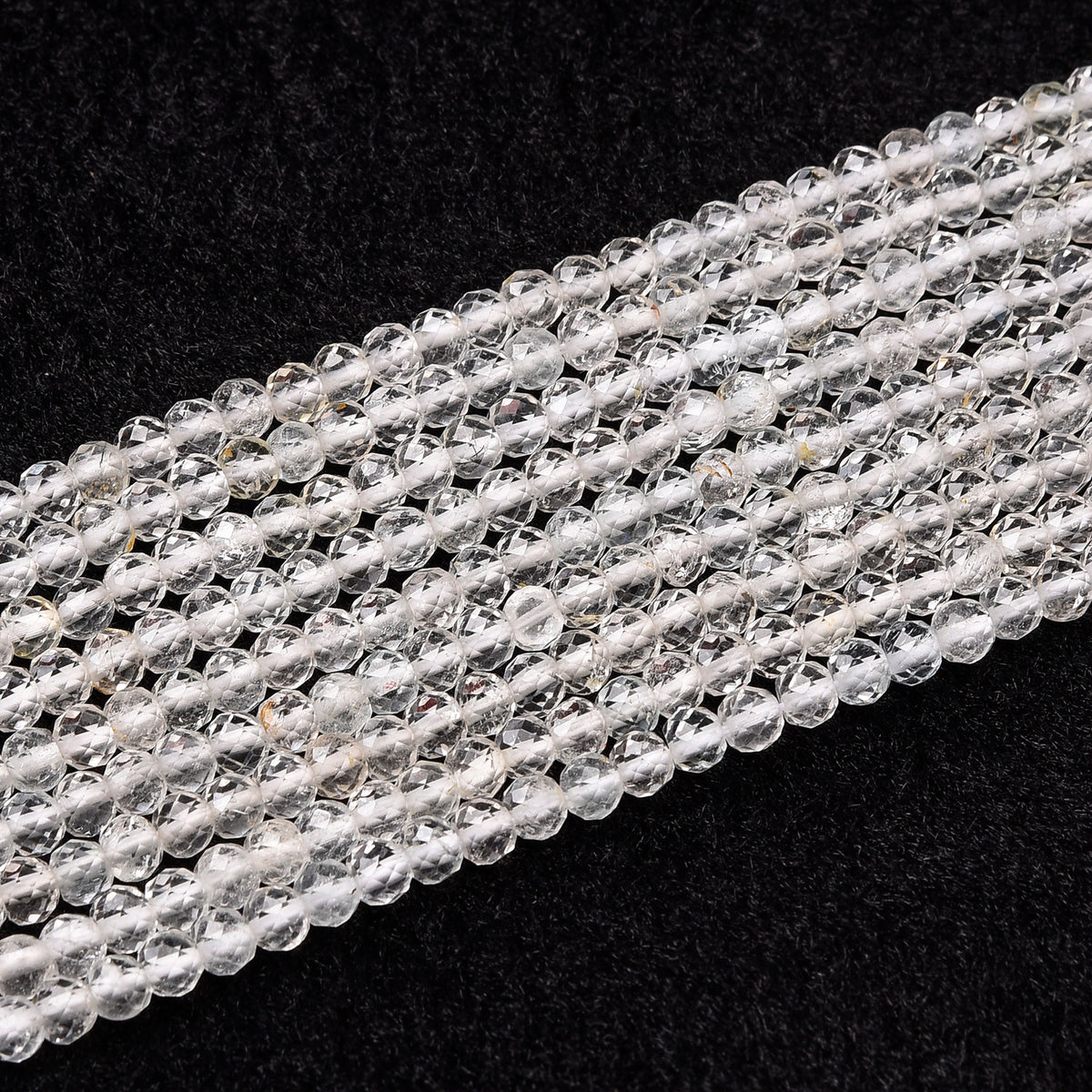 White Topaz Beads Strand