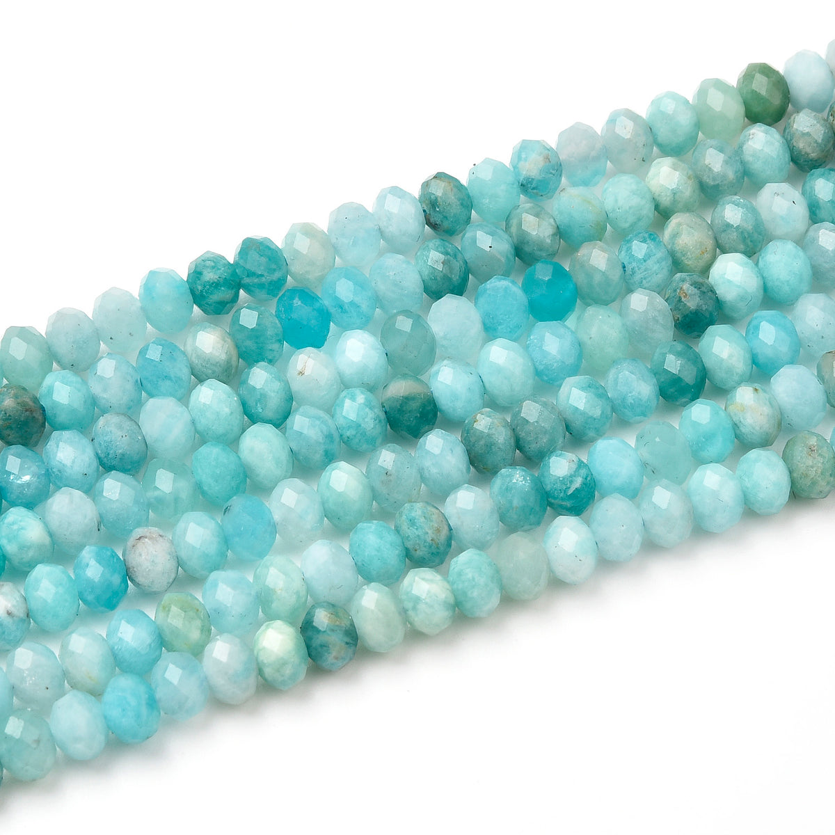 Blue / Green Amazonite Beads Strand