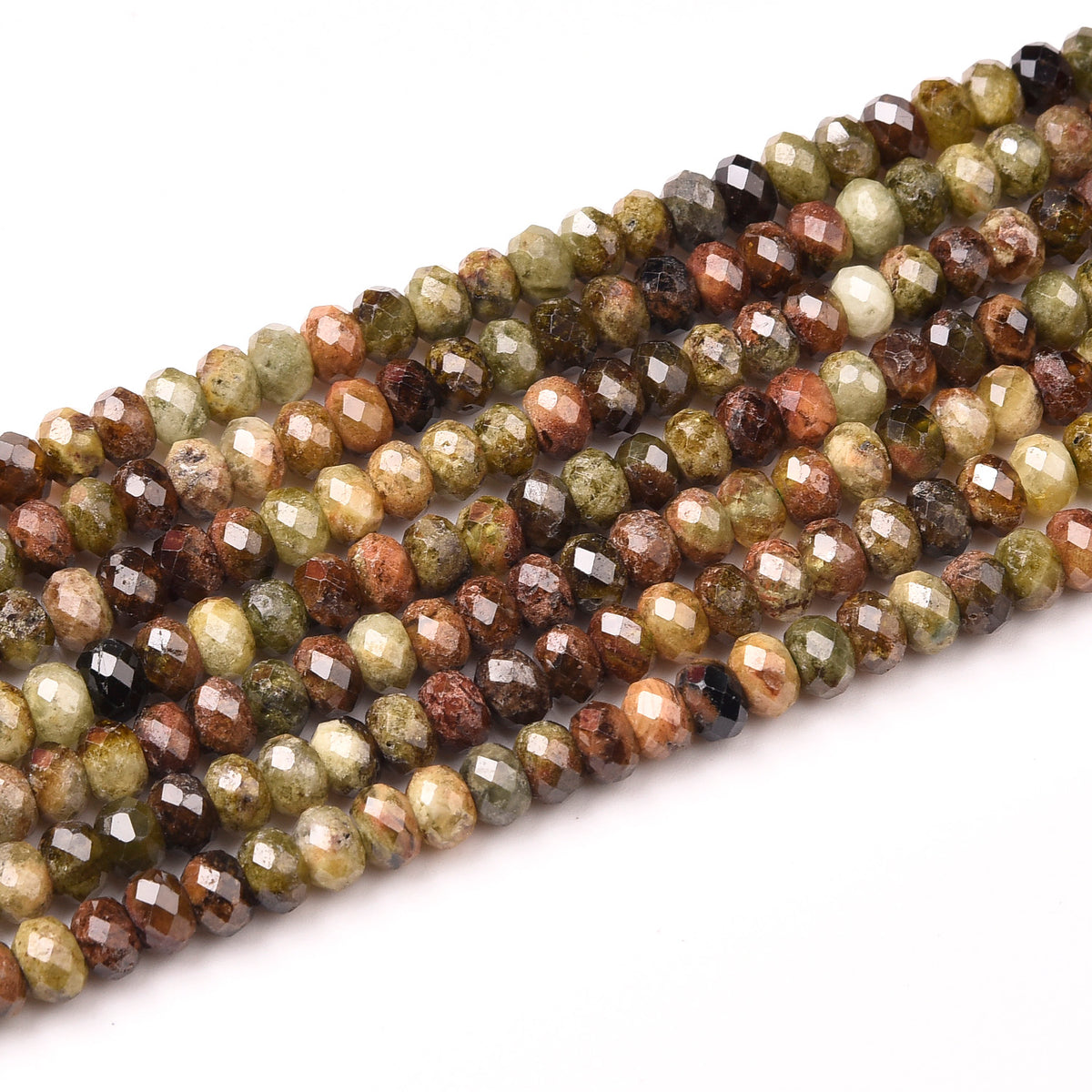 Green Garnet Beads Strand