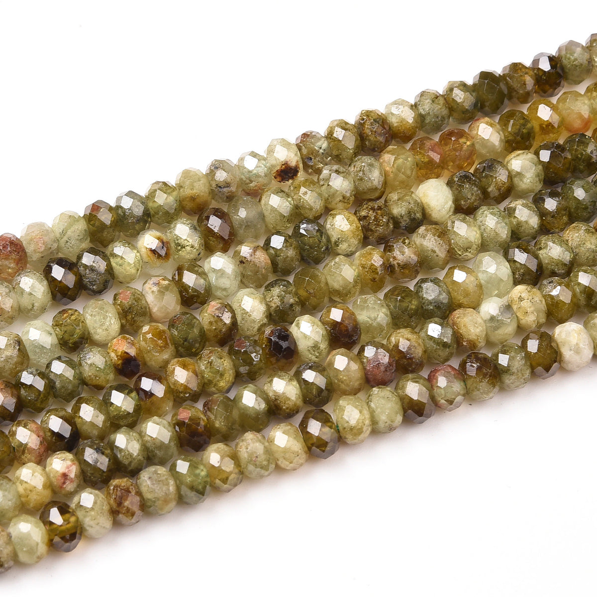 Green Garnet Beads Strand