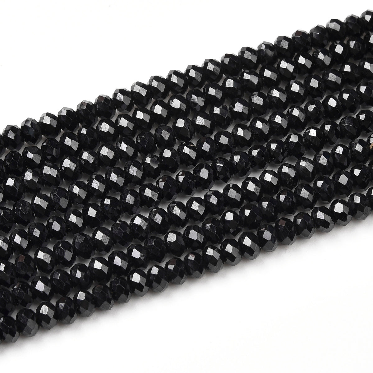 Black Spinet Beads Strand