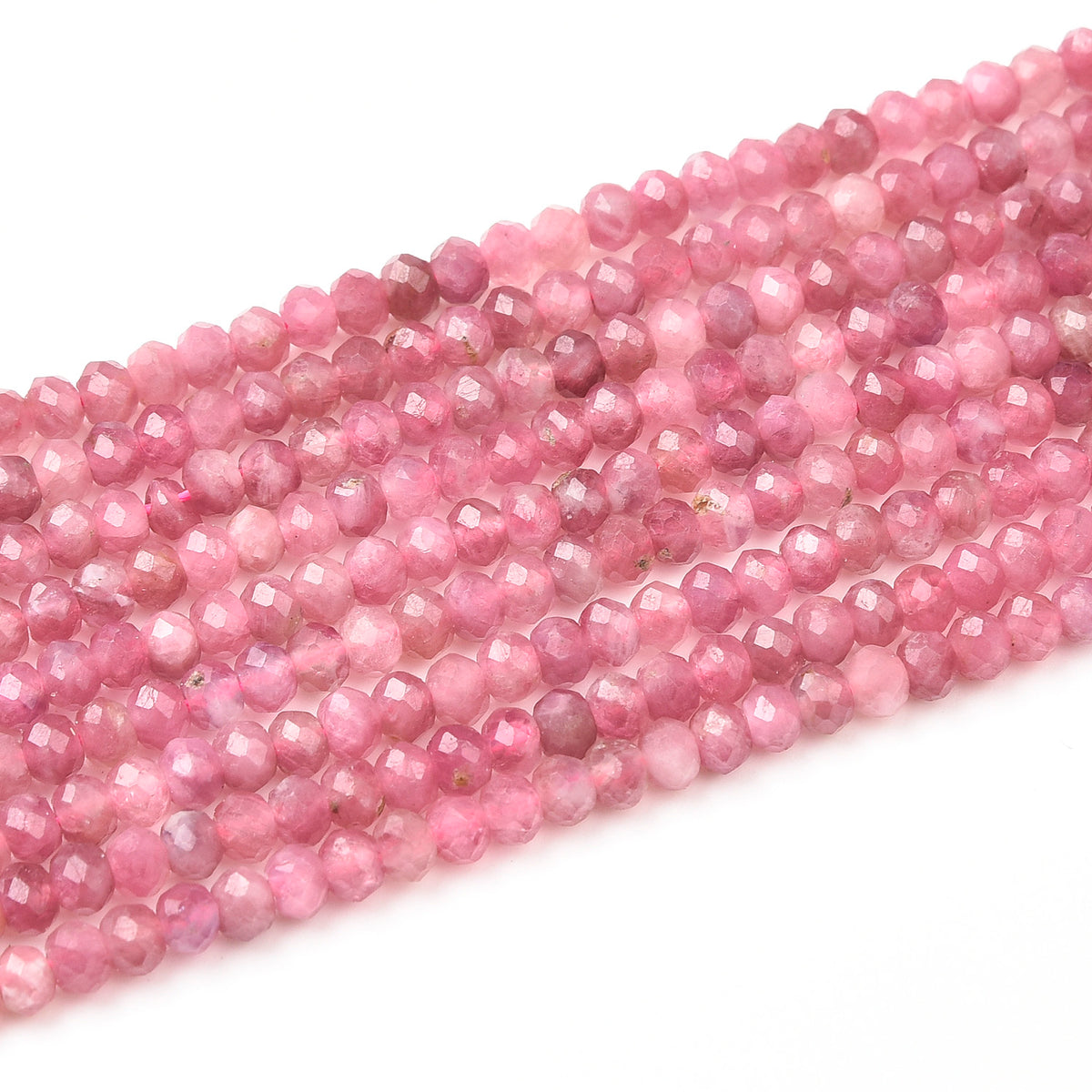 Pink Tourmaline Beads Strand