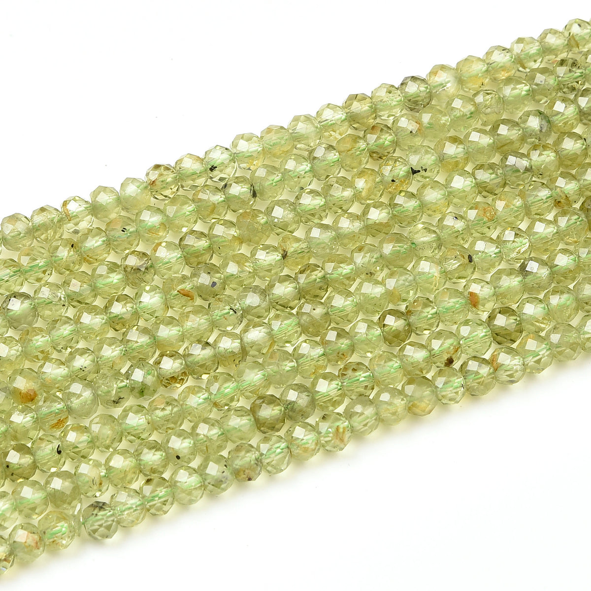 Green / Green Spot Peridote Beads Strand