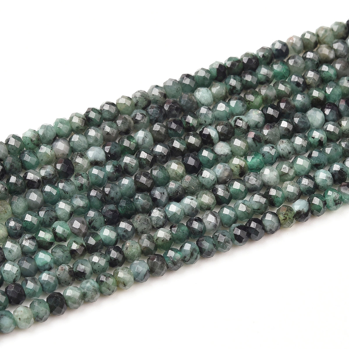 Deep Green Emerald Beads Strand