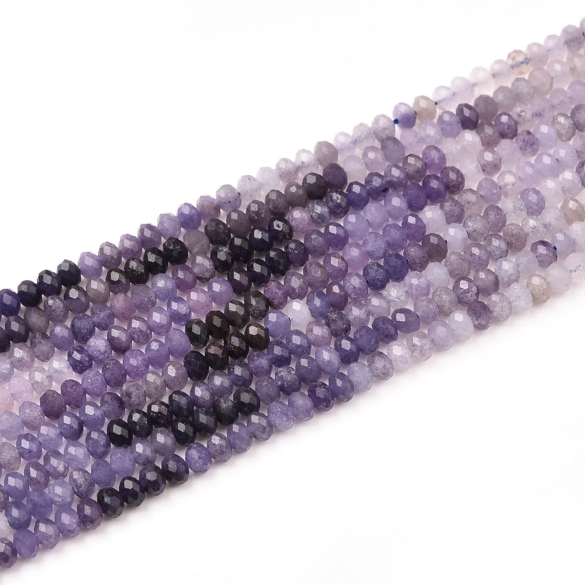 Purple / Deep Blue Iolite Beads Strand