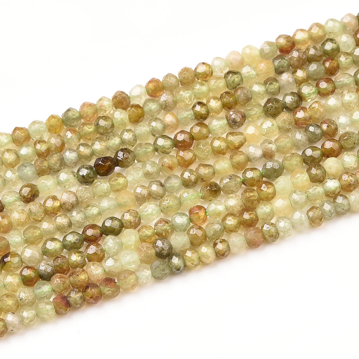 Green Garnet Beads Strand