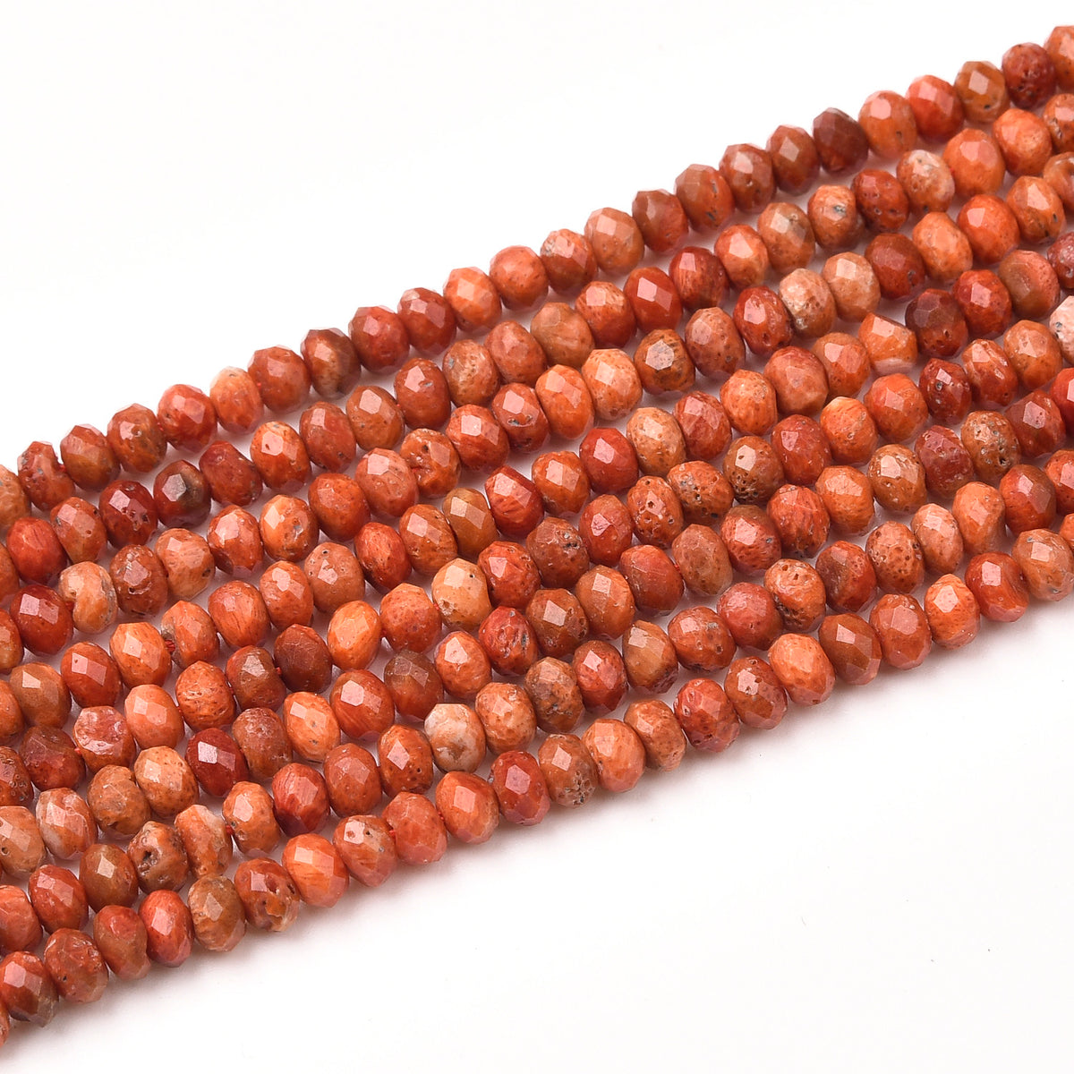 Red Agate Beads Strand