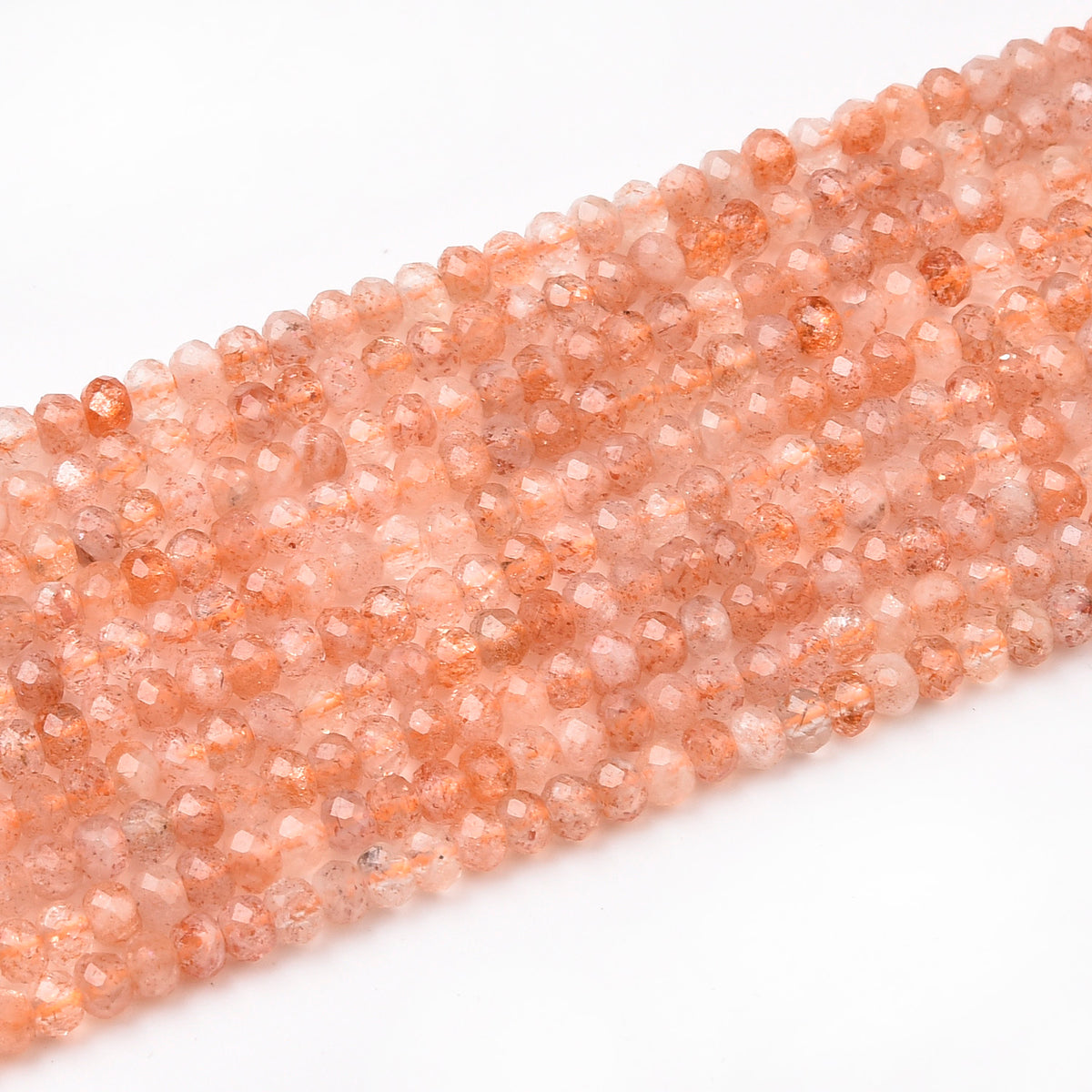 Orange Sunstone Beads Strand