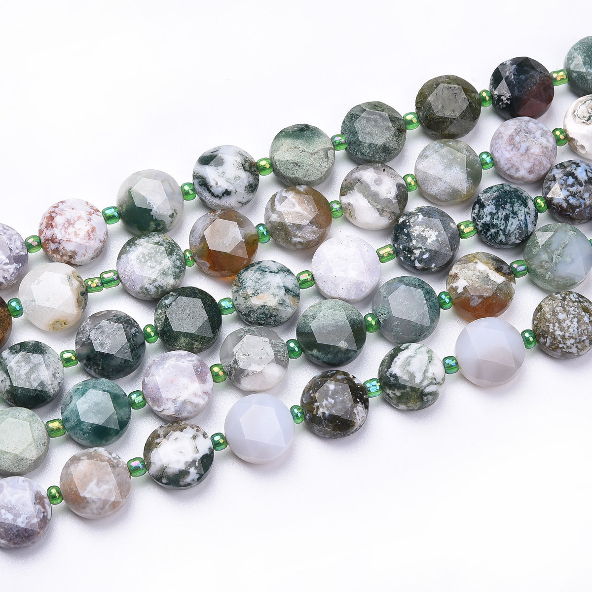 Tree Agate Beads Strand