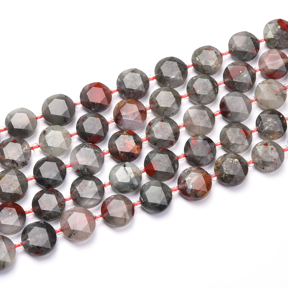 African Bloodstone Beads Strand