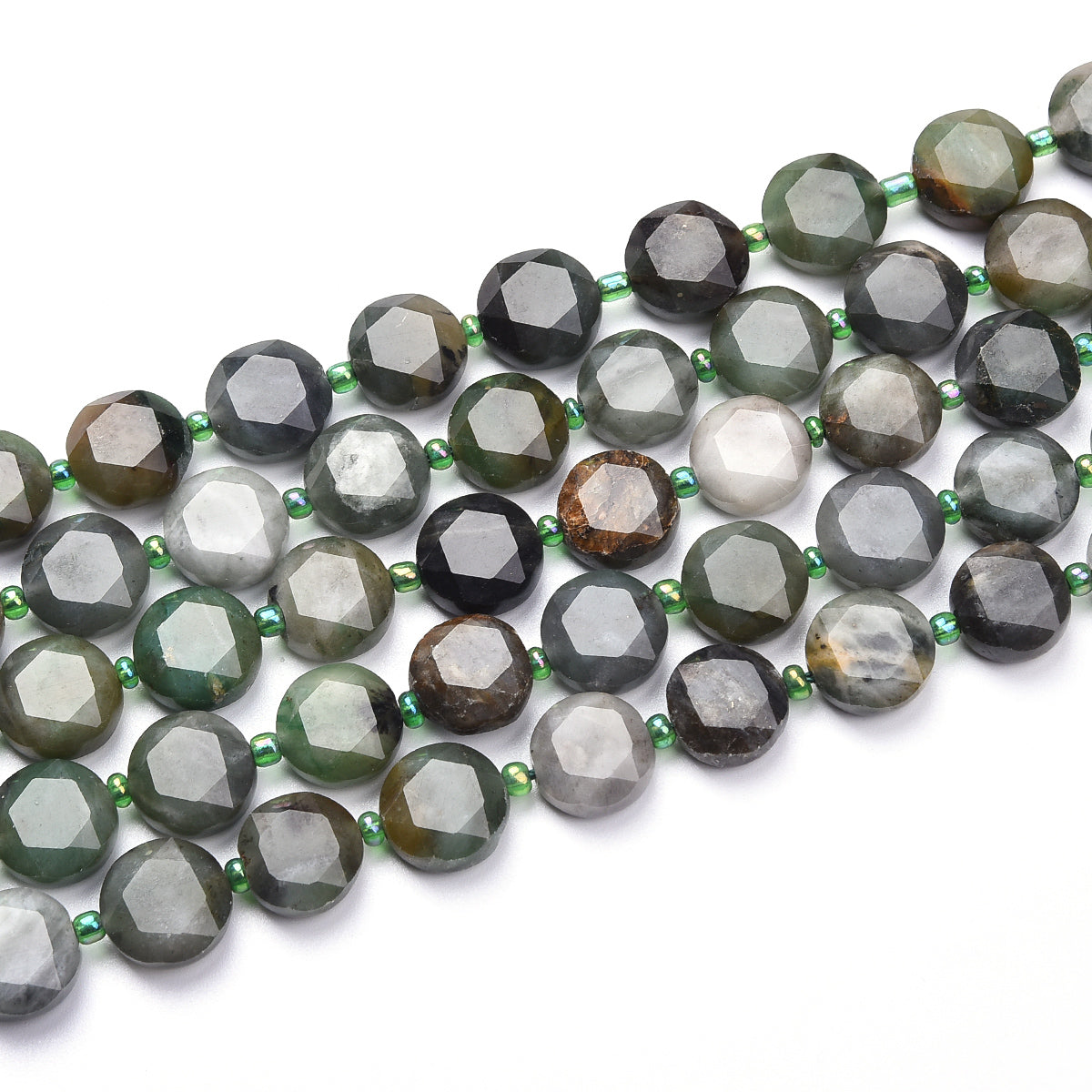 Burmese Green Jadeite Beads Strand