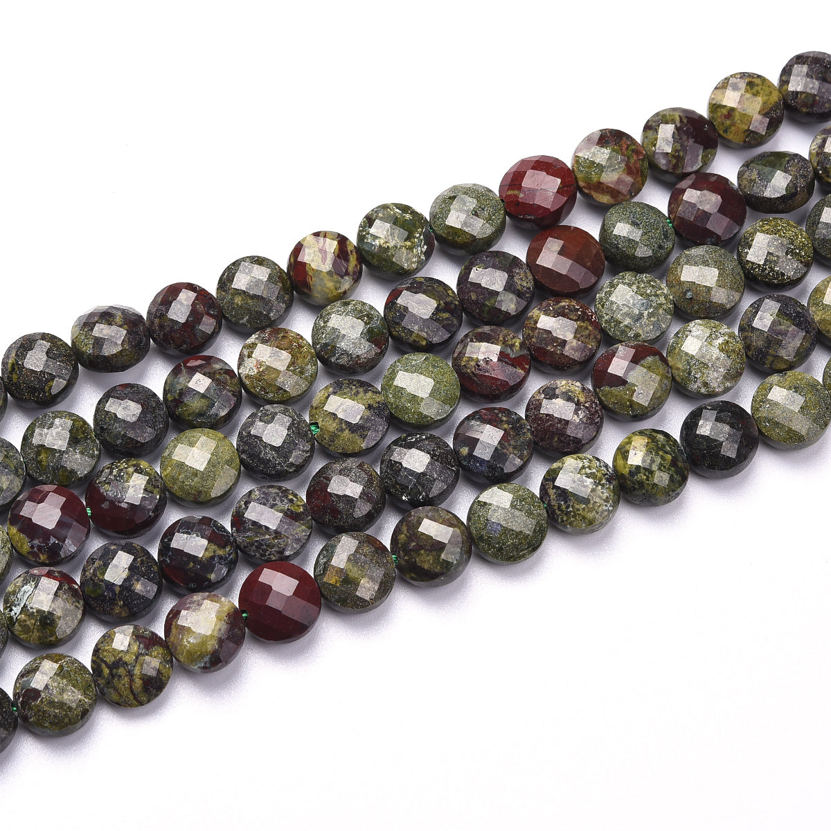 Dragon Blood Jasper Beads Strand