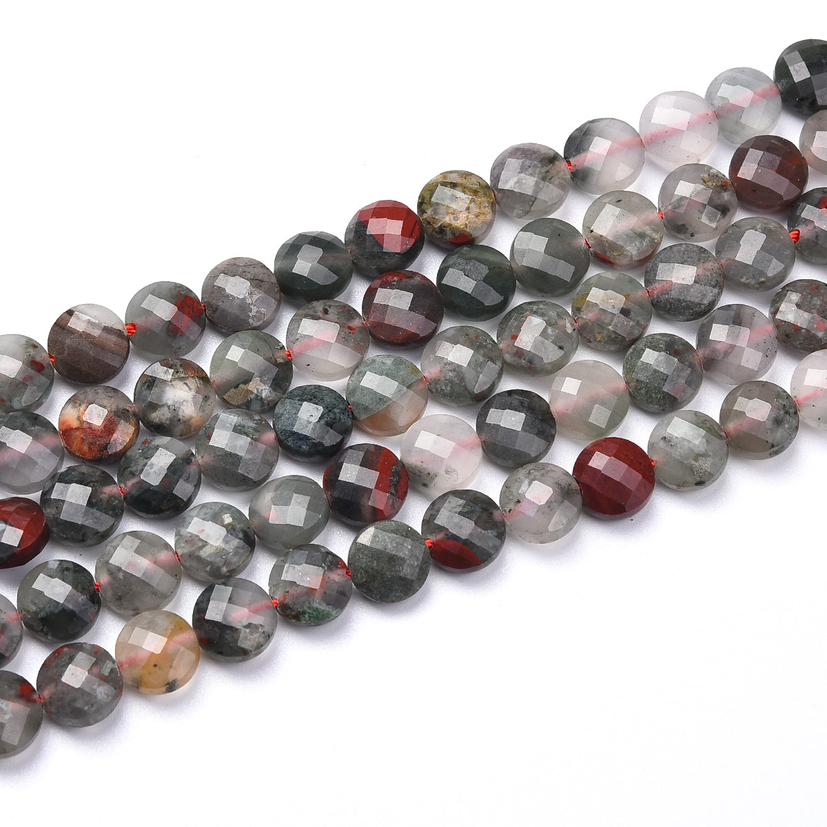 African Bloodstone Beads Strand