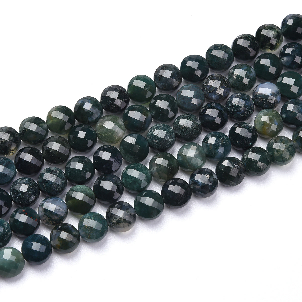 Moss Agate Beads Strand