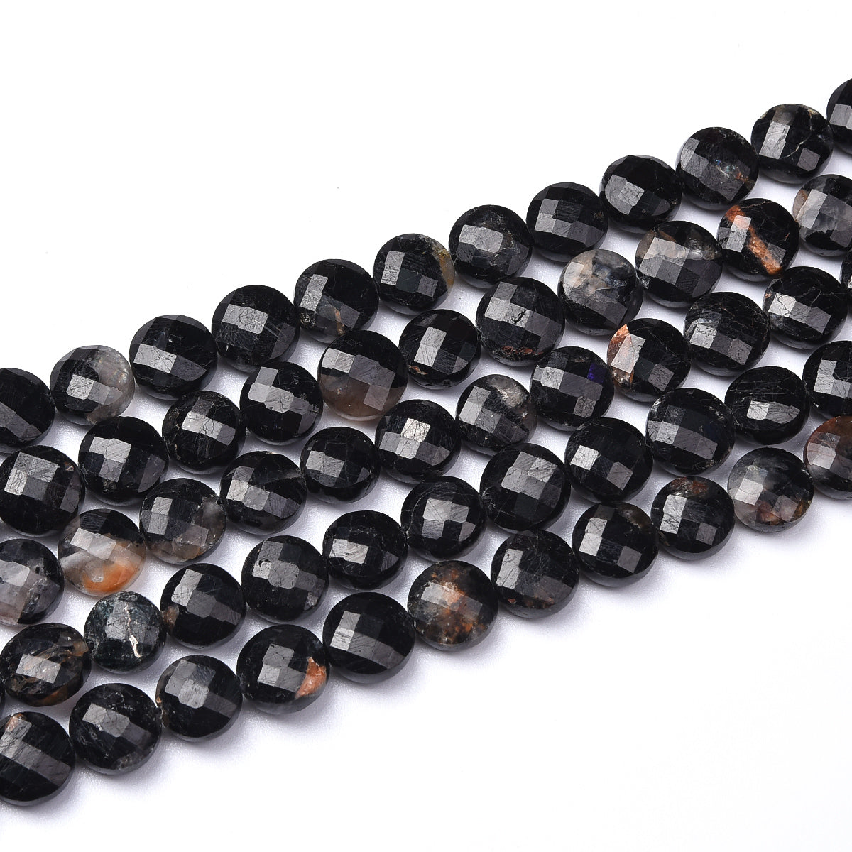 Black Tourmaline Beads Strand