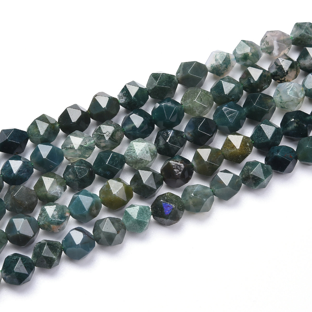 Moss Agate Beads Strand