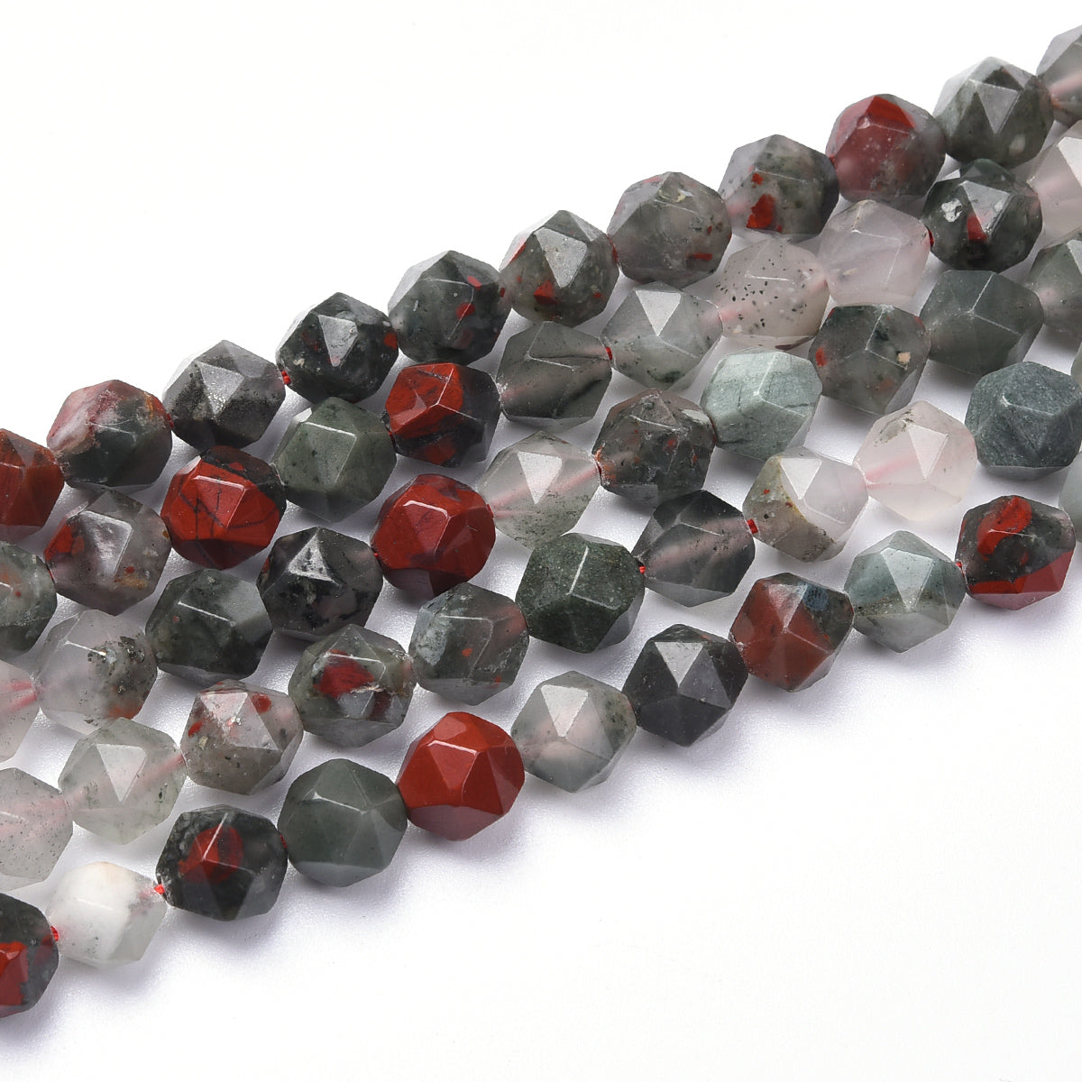 African Bloodstone Beads Strand