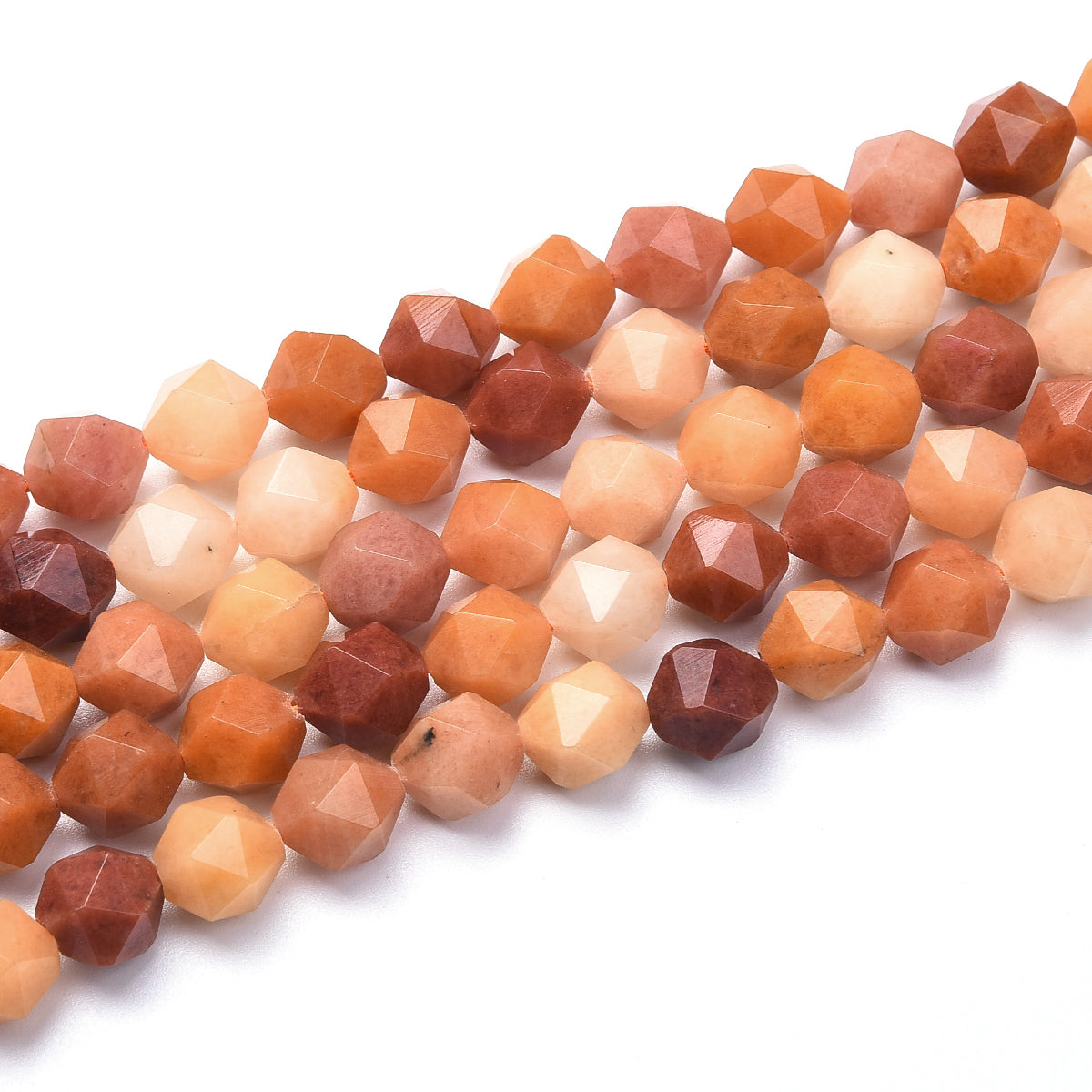 Red Aventurine Beads Strand