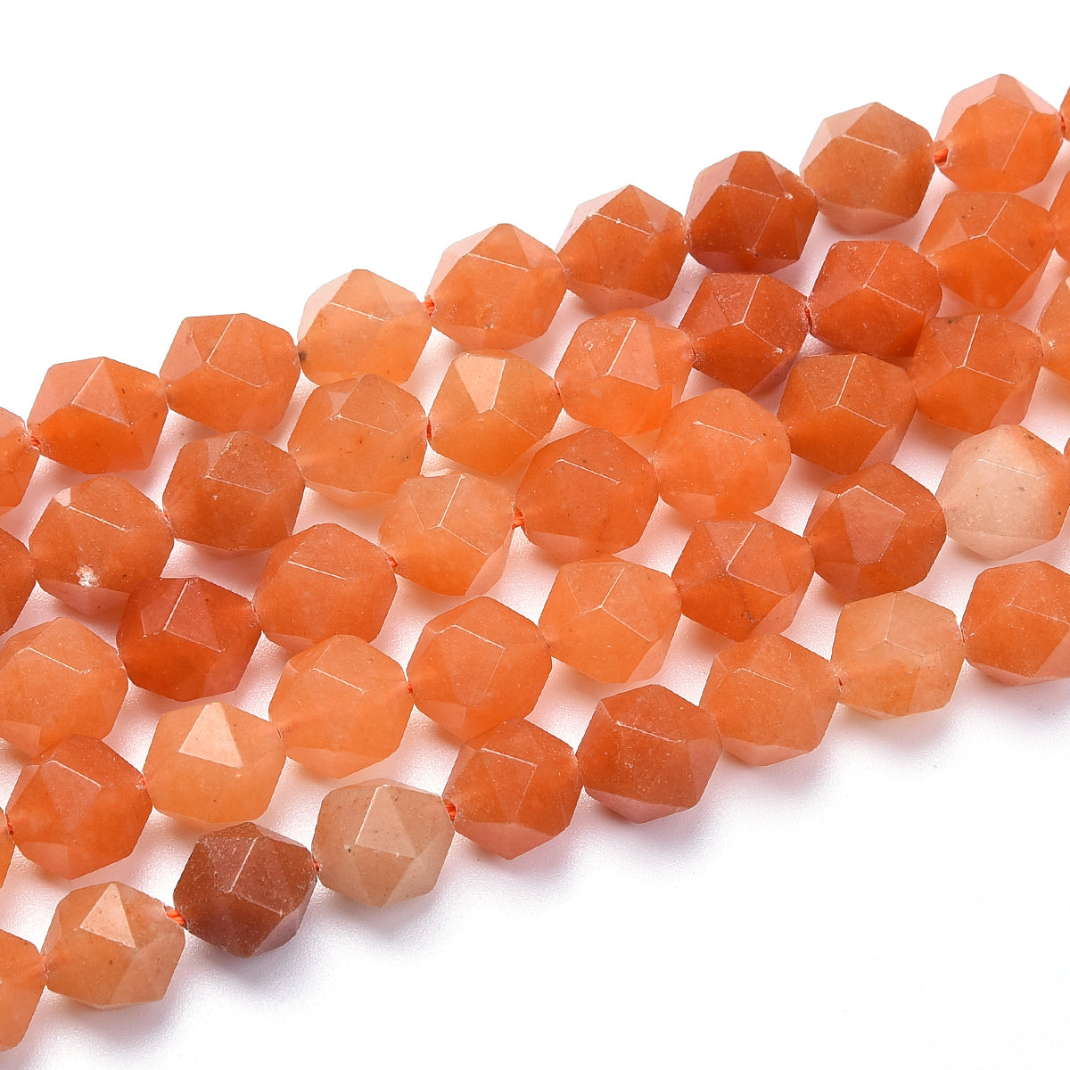 Red Aventurine Beads Strand