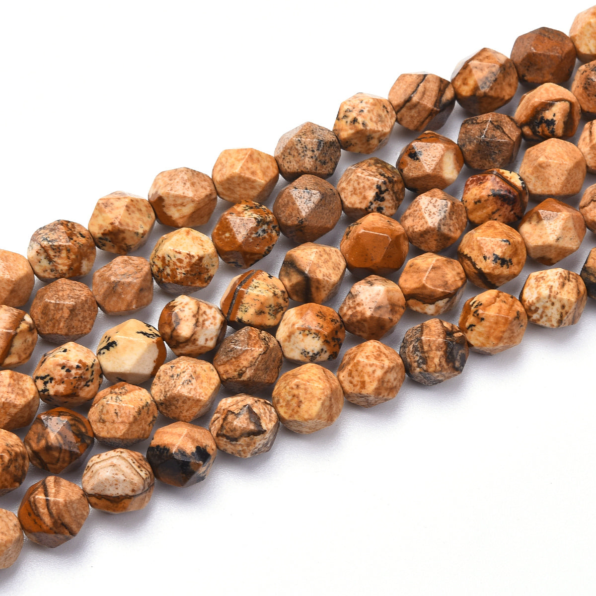 Picture Jasper Beads Strand