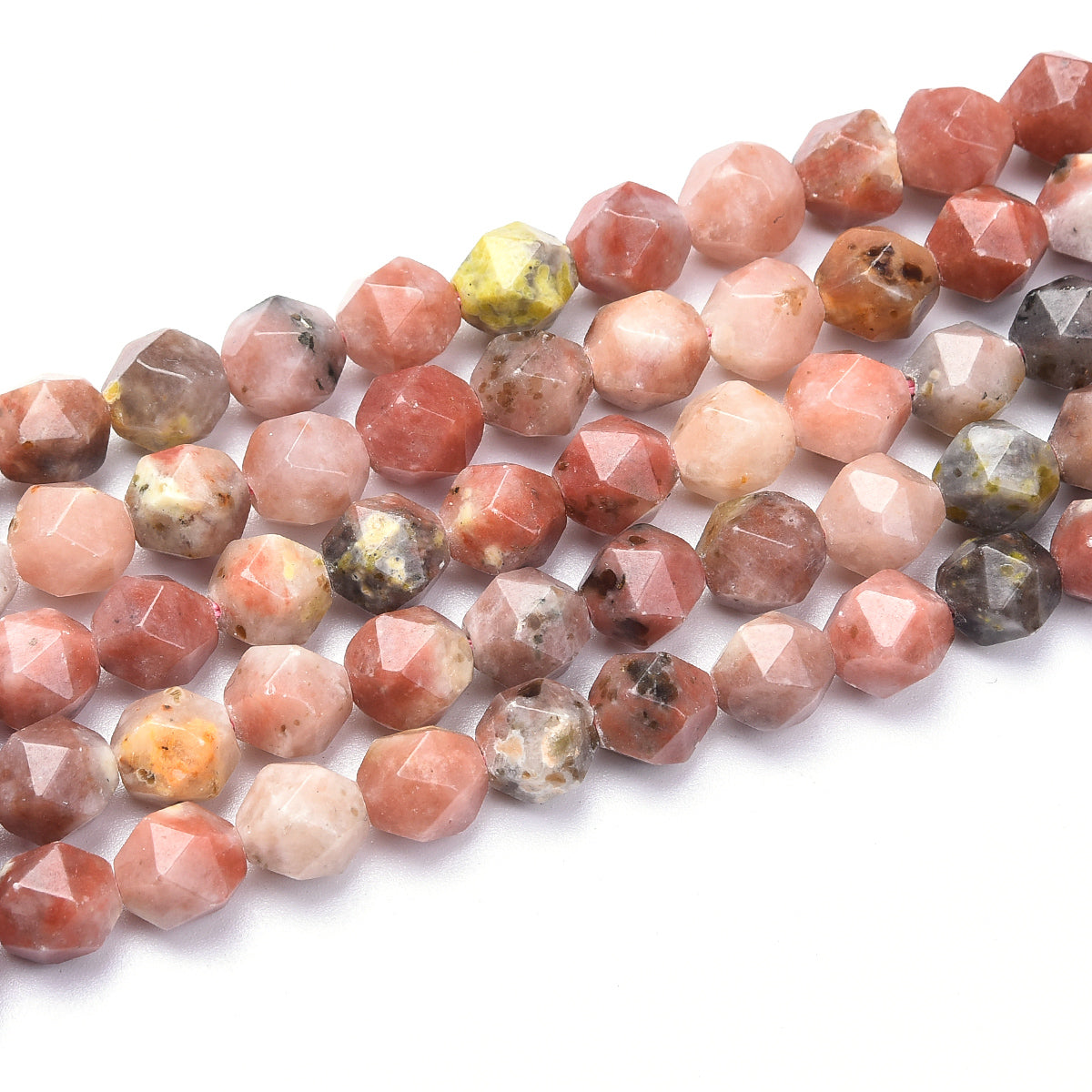 Pink Jade Beads Strand