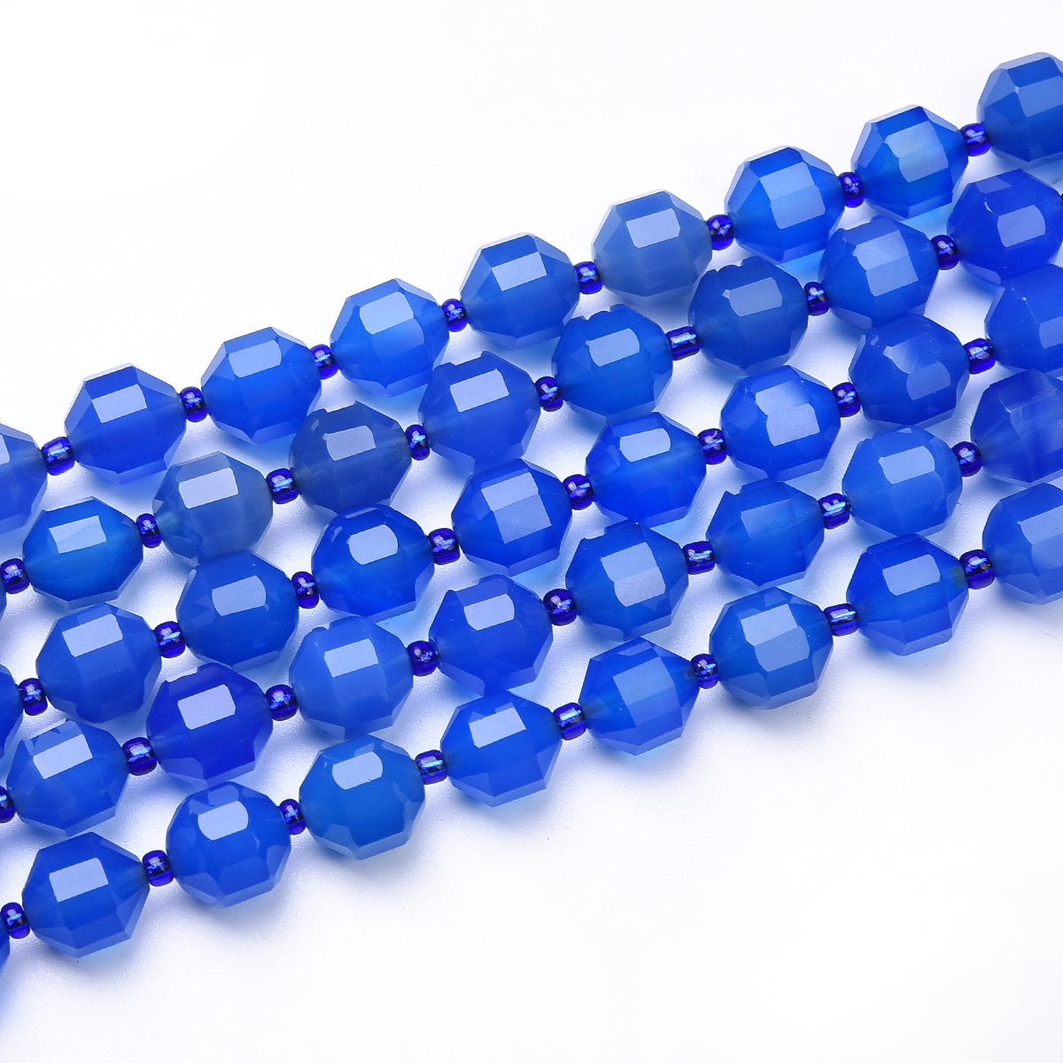 Blue Agate Beads Strand