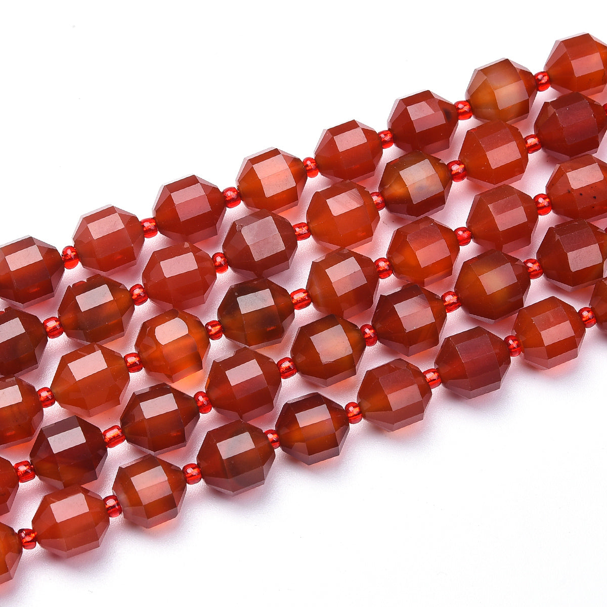 Red Agate Beads Strand