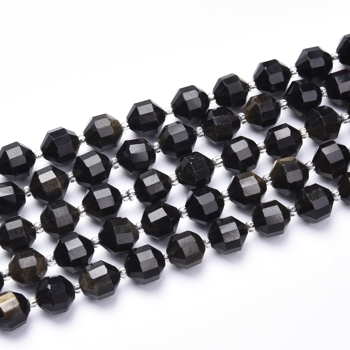 Obsidian Beads Strand