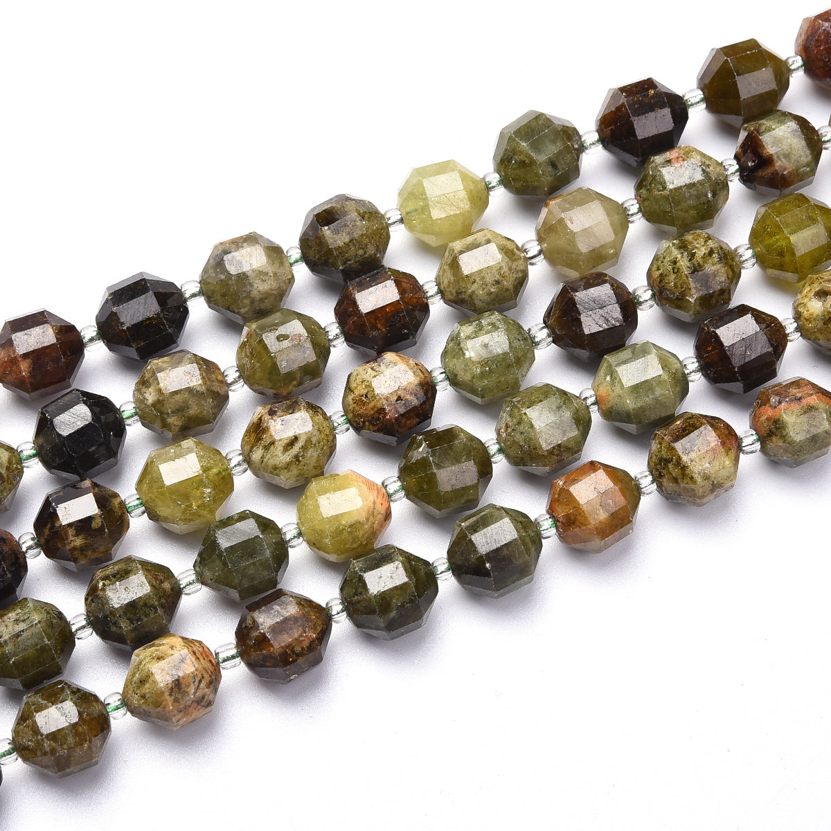 Green Garnet Beads Strand