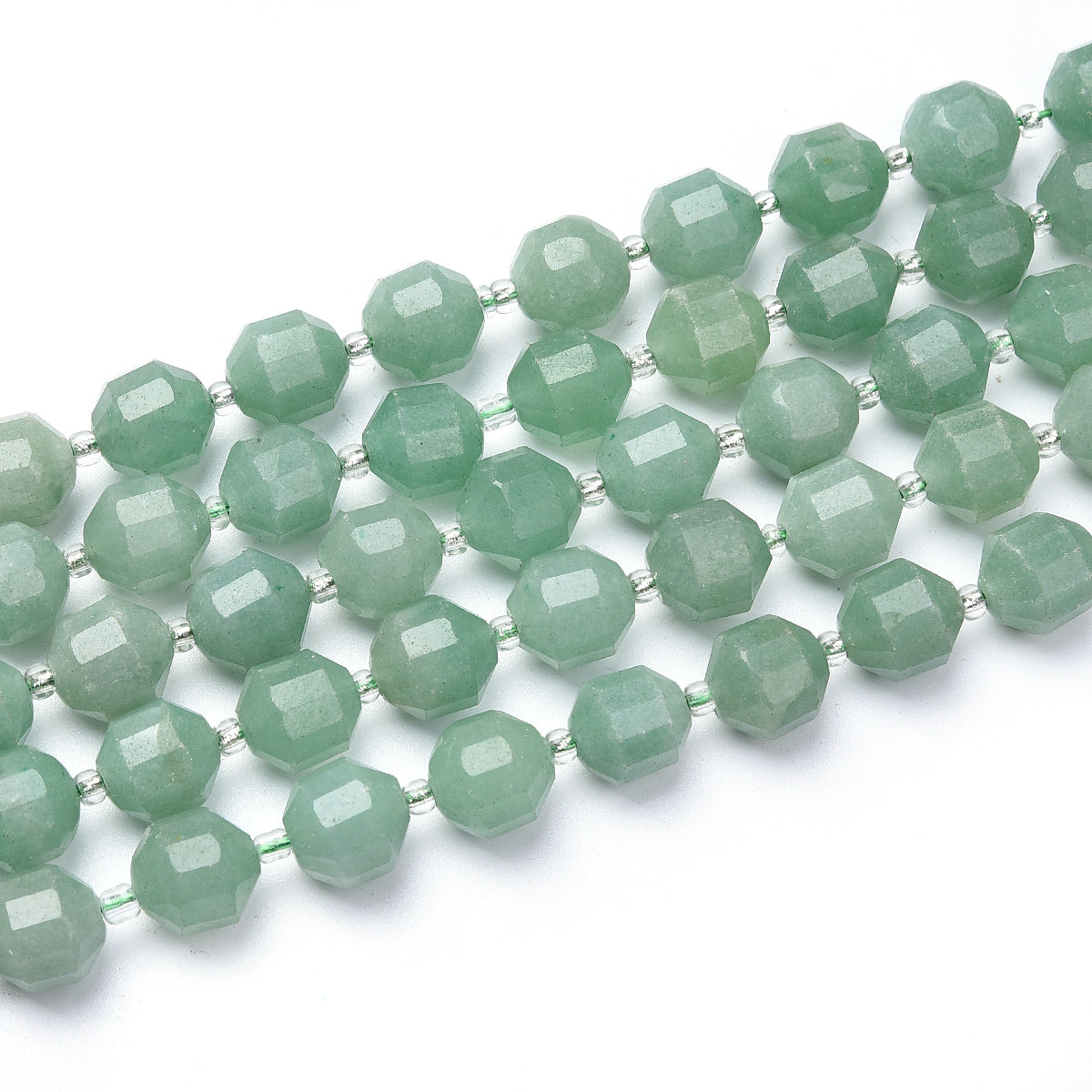 Green  Aventurine Beads Strand