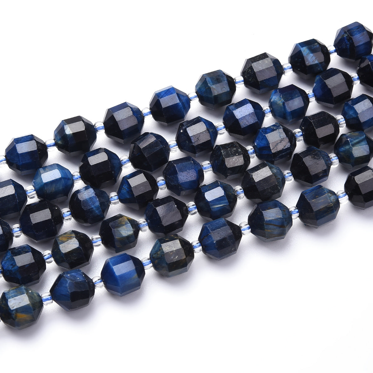 Blue Tiger Eye Beads Strand