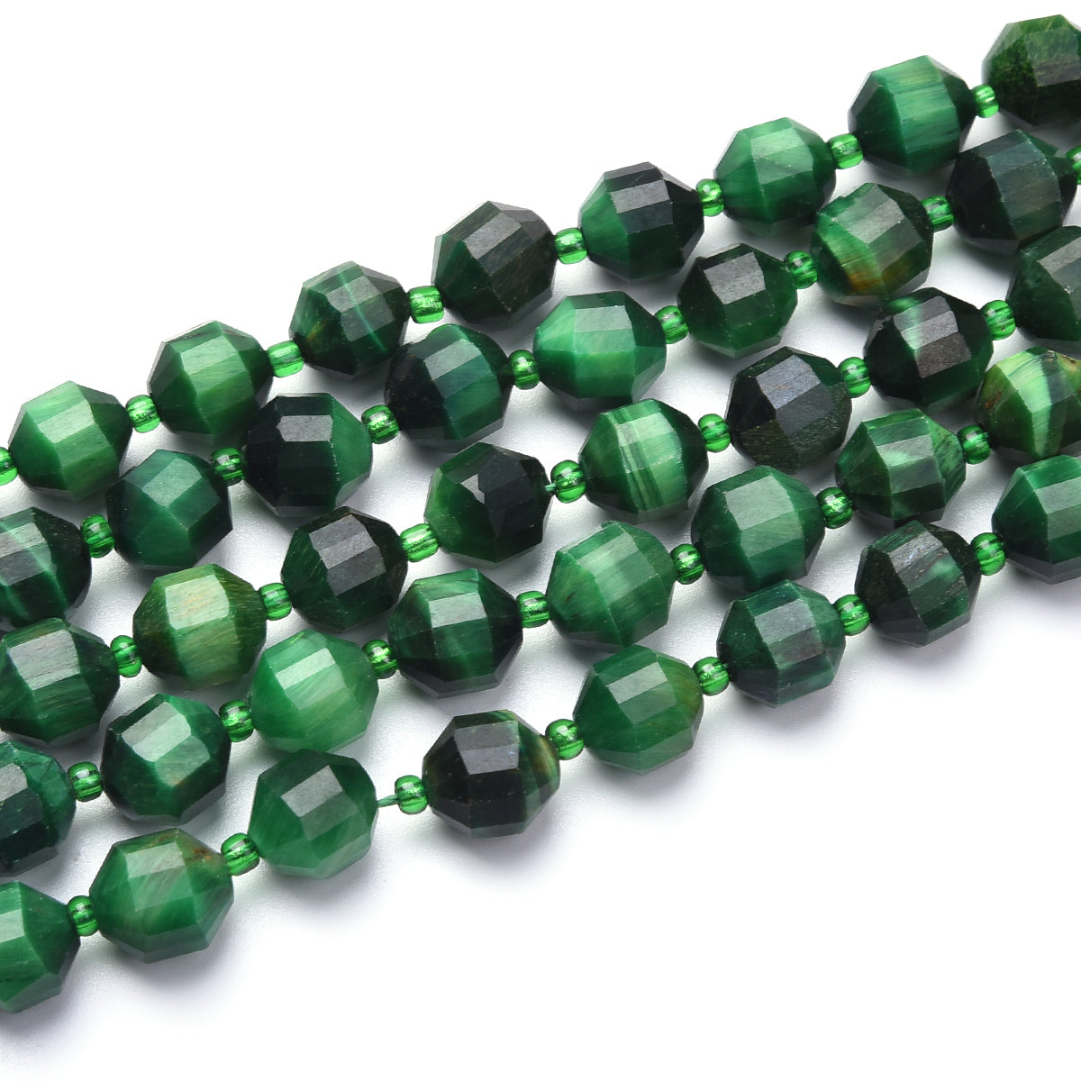 Green Tiger Eye Beads Strand