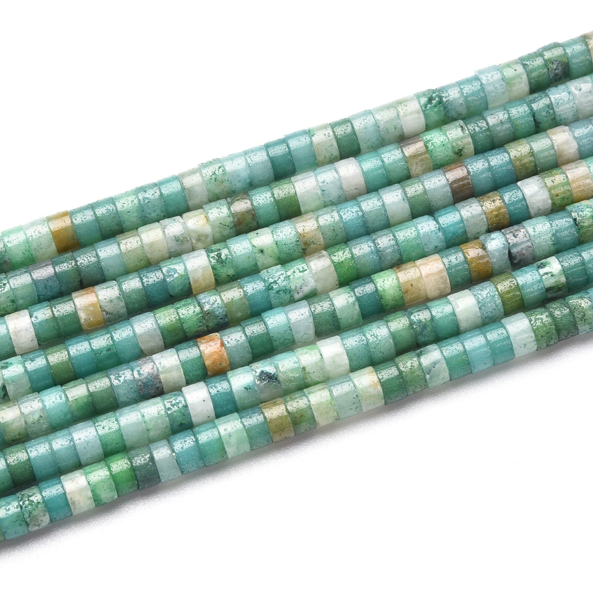 Green Agate Beads Strand