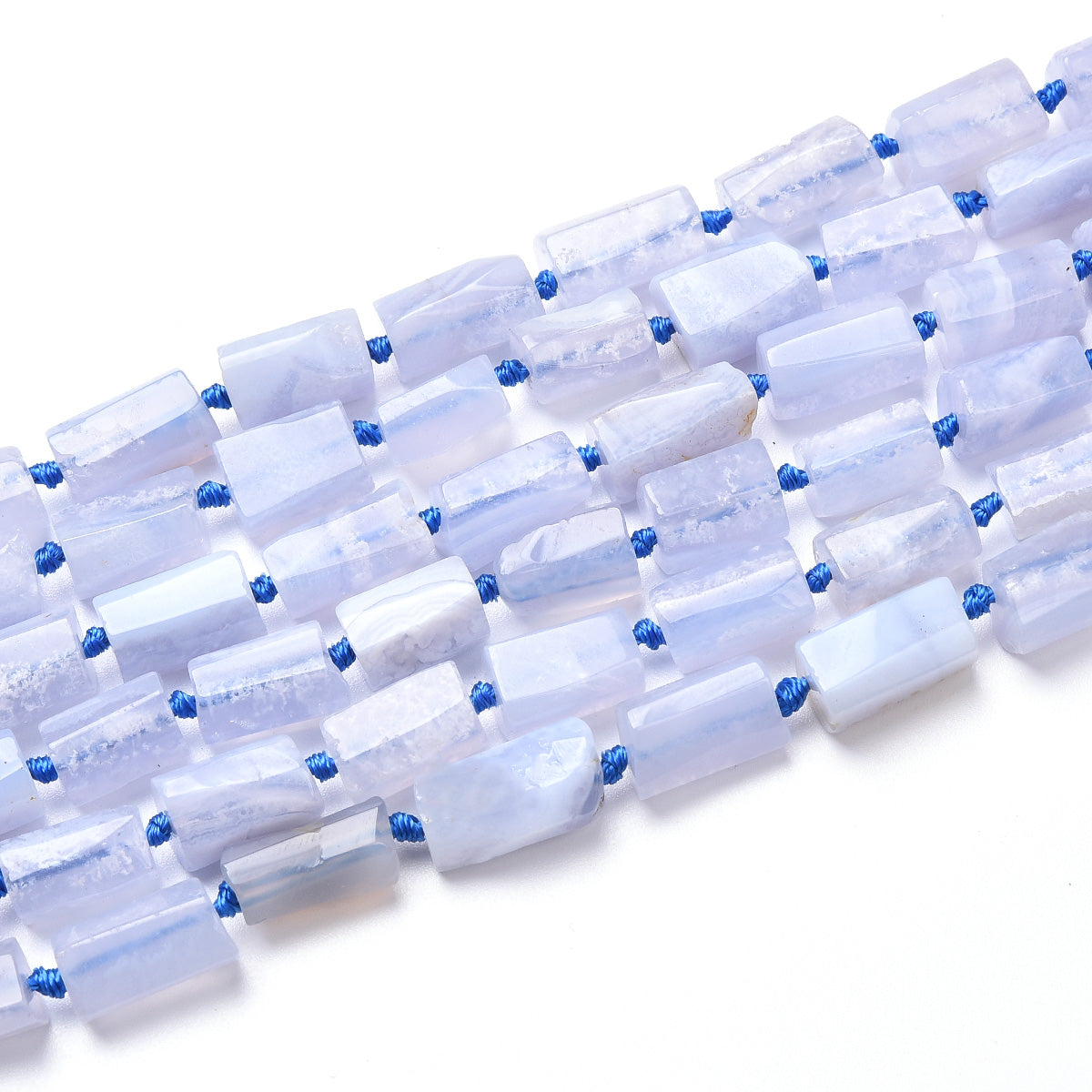 Blue Lace Agate Beads Strand