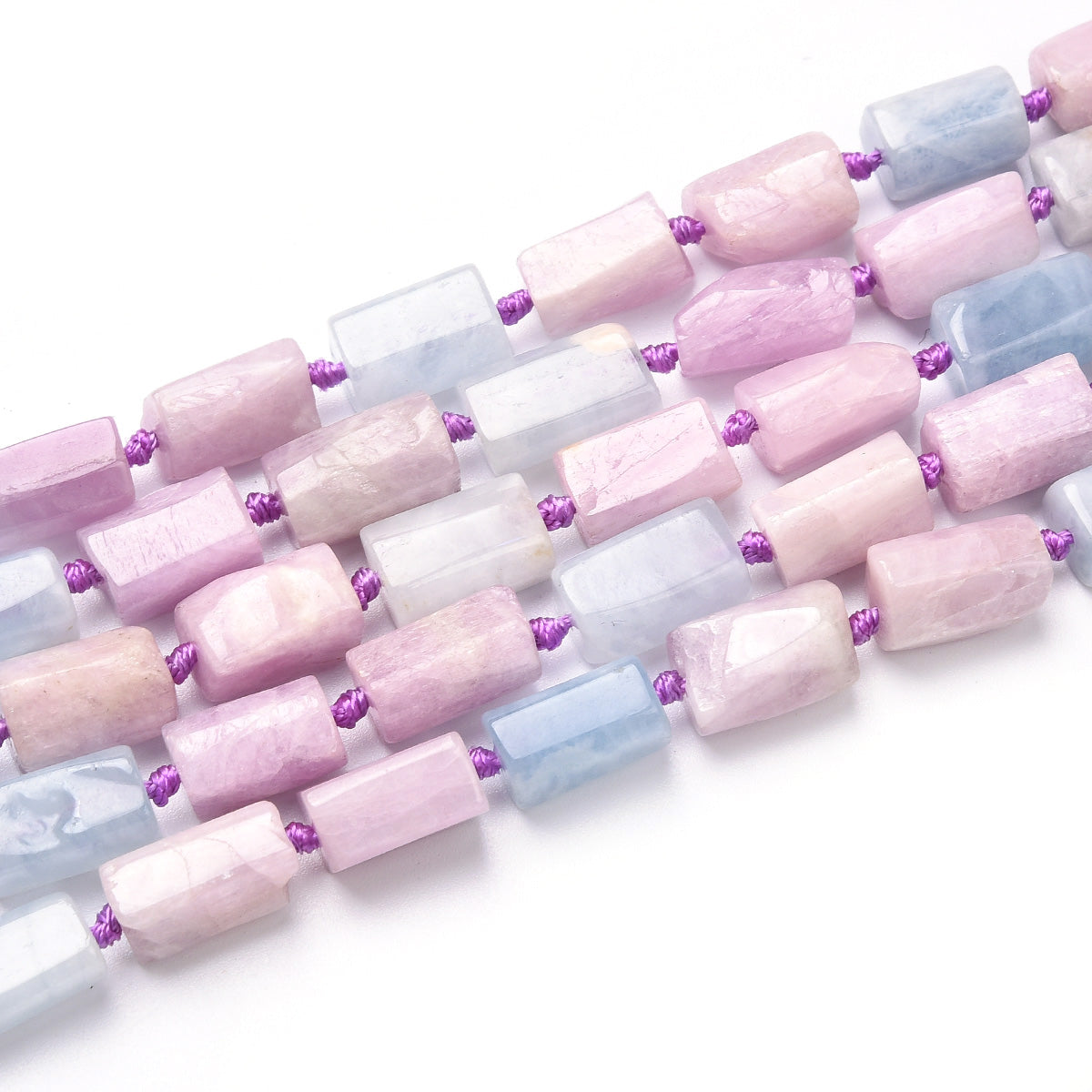 Aquamarine and Kunzite Beads Strand