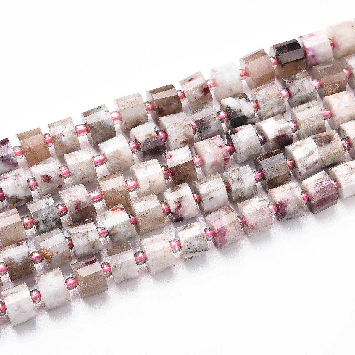 Pink Tourmaline Beads Strand