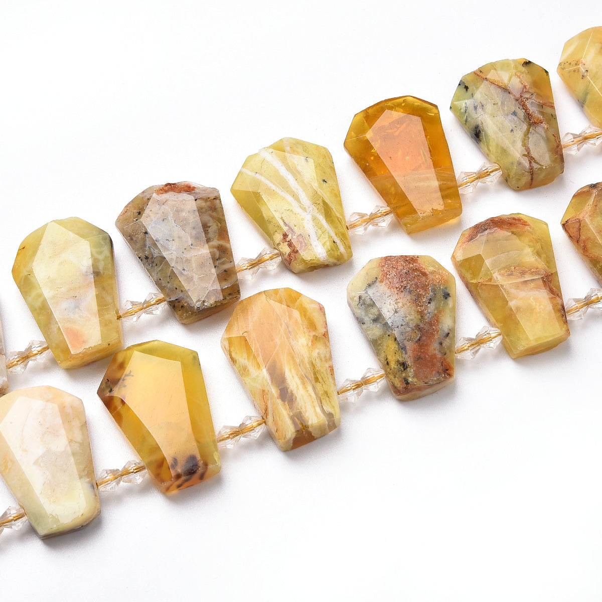 Yellow Opal Beads Strand