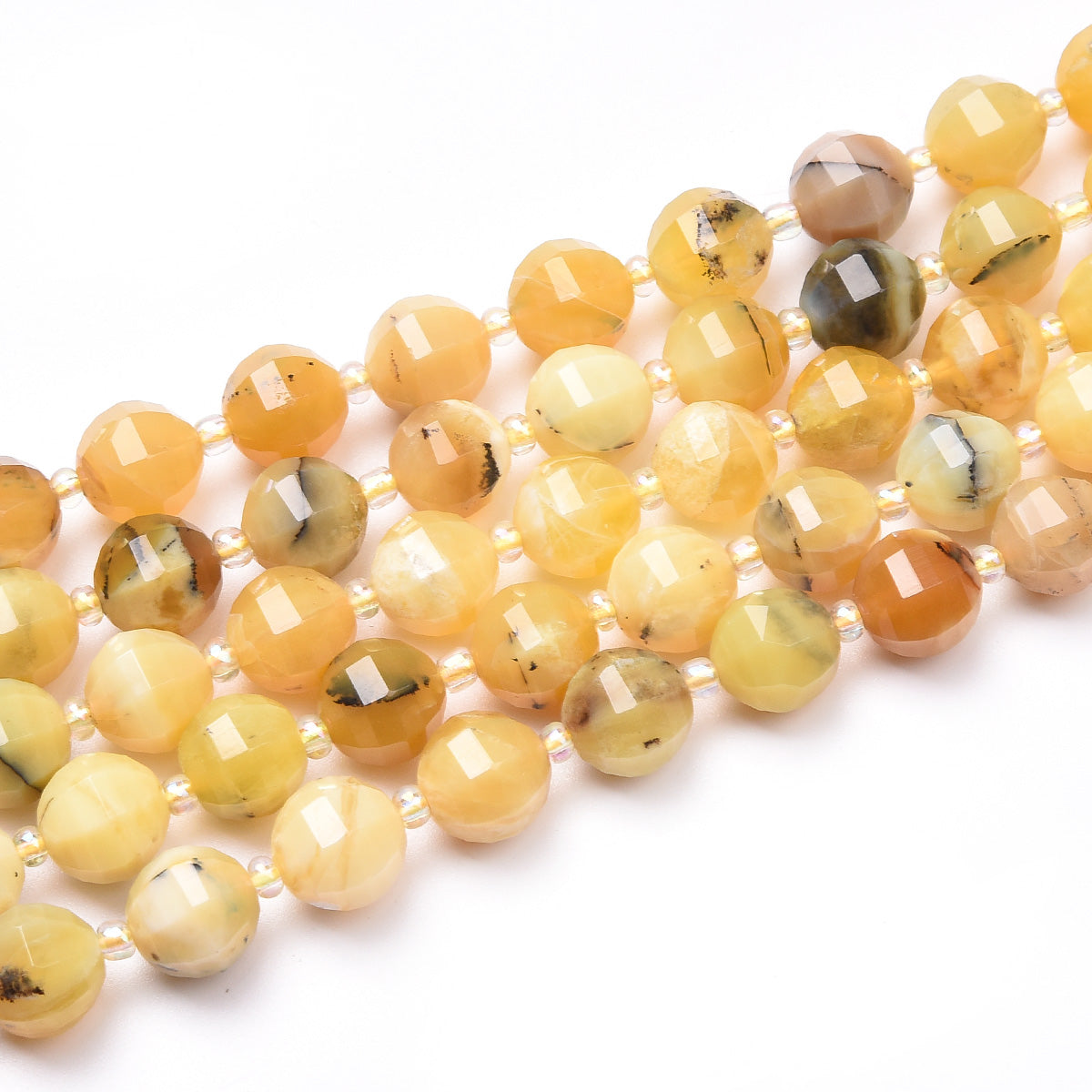 Yellow Opal Beads Strand