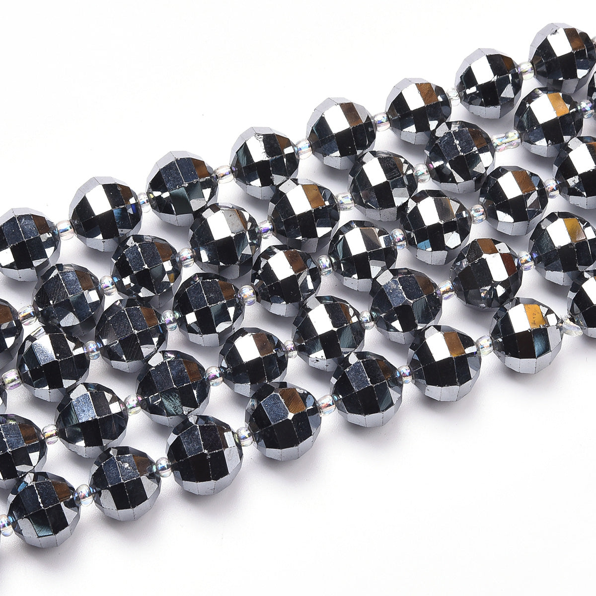 Natural AA Grade Black Hematite Beads Strand